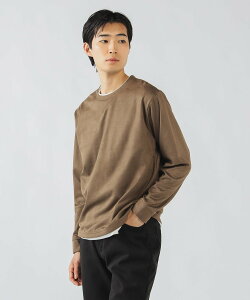 BEAMS HEART MEN �X�E�F�[�h �t�F�C�N���C���[ �����O�X���[�u T�V���c �r�[���X �n�[�g �g�b�v�X �J�b�g�\�[�ET�V���c �u���b�N �u���E���y���������z