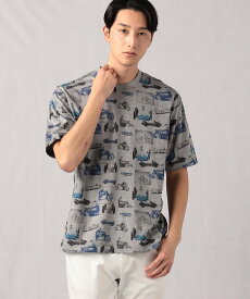 【SALE／40%OFF】COMME CA MEN 【ブリキのおもちゃ】 グラフィックプリントT コムサメン トップス カットソー・Tシャツ ホワイト グレー【送料無料】