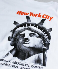AVIREX 《AVIREX * NEWERA》 NEWERA S/S T-SHIRT "NEWYORK " / ニューエラ ショートスリーブ Tシャツ アヴィレックス トップス カットソー・Tシャツ ホワイト ブラック【送料無料】