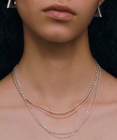 quip queint quip queint/(U)grain chain short necklace セットアップセブン アクセサリー・腕時計 ネックレス シルバー【送料無料】