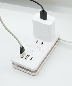 LAKOLE 2コンセント+2USB+1C電源タップ ラコレ スマホグッズ・オーディオ機器 その他のスマホグッズ・オーディオ機器 ホワイト