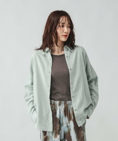 GLOBAL WORK フレンチリネンシャツ長袖/601244 グローバルワーク トップス シャツ・ブラウス ホワイト ネイビー ブルー グリーン イエロー ブラウン ピンク【送料無料】