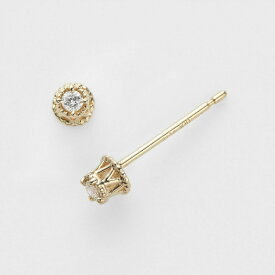 agete ＜WEB限定＞K10ダイヤモンドピアス(0.02ct) アガット アクセサリー・腕時計 ピアス ホワイト【送料無料】