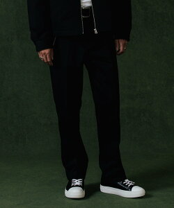THE CRIMIE CHINO SLACKS PANTS �K�[�f�� �p���c �X���b�N�X�E�h���X�p���c �x�[�W�� �u���b�N�y���������z