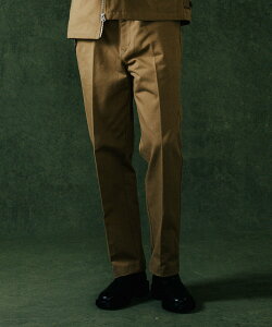 THE CRIMIE CHINO SLACKS PANTS �K�[�f�� �p���c �X���b�N�X�E�h���X�p���c �x�[�W�� �u���b�N�y���������z
