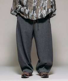 【SALE／30%OFF】FREAK'S STORE ボンディング カーブシルエット ワイドスウェットパンツ 25AW フリークスストア パンツ ジャージ・スウェットパンツ グレー ブラック ブラウン【送料無料】