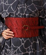 カヤ 【カヤ】対合わせ帯ベルト アミナコレクション ファッション雑貨 ベルト パープル ブラック レッド…