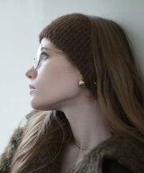 SMELLY ボリュームニットヘアターバン スメリー ヘアアクセサリー カチューシャ・ヘアバンド グレー ブラ…