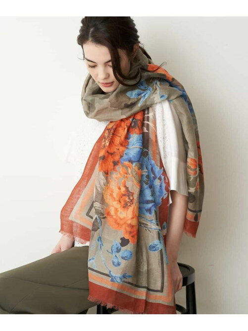 Christian Aujard 洗える フラワーデザイン大判ストール Rakuten Fashion 楽天ファッション 旧楽天 ブランドアベニュー Ay17