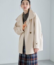 【SALE／30%OFF】any FAM スタンドカラーコクーンシルエットコート エニィファム ジャケット・アウター その他のジャケット・アウター ベージュ グレー ブラウン【送料無料】