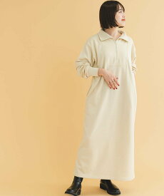 【SALE／57%OFF】URBAN RESEARCH ITEMS 『静電気防止』裏起毛ハーフジップワンピース アーバンリサーチアイテムズ ワンピース・ドレス ワンピース ホワイト カーキ グレー