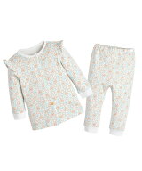 【SALE／70%OFF】moimoln 【ルームウェア】ショルダーフリルフローラトップス&パンツ モイモルン インナ…