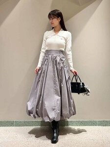 �ySALE�^50%OFF�zSNIDEL �E�G�X�g�S���o���[���X�J�[�g �X�i�C�f�� �X�J�[�g �����O�E�}�L�V�X�J�[�g �u���b�N�y���������z