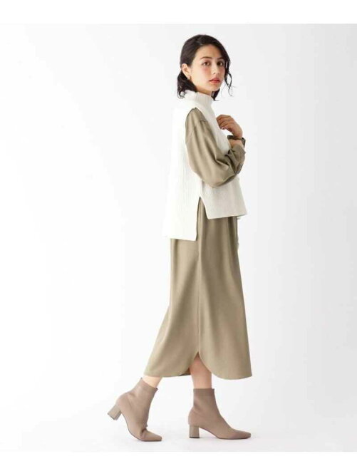 Opaque Clip コットン畦ベスト ジョーゼットワンピースセット Web限定サイズ Rakuten Fashion 楽天ファッション 旧楽天ブランドアベニュー Bm7791