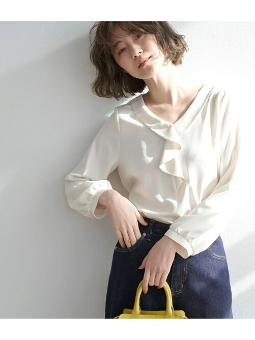 Rope Picnic ストレッチジョーゼットフロントフリルブラウス Rakuten Fashion 楽天ファッション 旧楽天ブランドアベニュー Cg6791 Rope Picnic ストレッチジョーゼットフロントフリルブラウス Rakuten Fashion 楽天ファッション 旧楽天ブランドアベニュー Cg6791