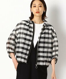 【SALE／30%OFF】COMME CA S-SIZE [Sサイズ]コットンシルクギンガムチェック ブルゾン コムサ ジャケット・アウター ブルゾン・ジャンパー【送料無料】