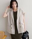 【SALE／10%OFF】Discoat 【WEB限定/新色追加!】テックリネンフレンチシャツジャケット ディスコート トップス シャツ・ブラウス ブラウン グレー ベージュ【送料無料】