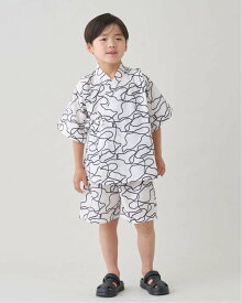 【SALE／35%OFF】b・ROOM 【接触冷感】アソート甚平【子供服】【キッズ】【男の子】【女の子】 ナルミヤオンライン 着物・浴衣・和装小物 浴衣 ホワイト ブルー ネイビー