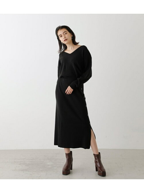 Azul By Moussy Side Button Knit Onepiece サイドボタンニットワンピース Rakuten Fashion 楽天ファッション 旧楽天ブランドアベニュー Bw0792