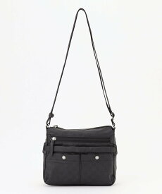 【SALE／50%OFF】LA BAGAGERIE モノグラム スクエアナイロンショルダー SSサイズ ラバガジェリー バッグ ショルダーバッグ ゴールド ピンク ホワイト ブラック シルバー【送料無料】