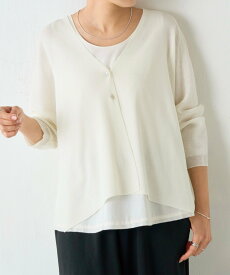 【SALE／20%OFF】BEARDSLEY サラッとカーディガン ビアズリー トップス カーディガン シルバー グリーン ホワイト レッド グレー ピンク ベージュ【送料無料】