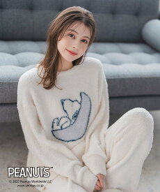 MISCH MASCH MM548902 PEANUTSデザインルームウェアトップス ミッシュマッシュ トップス その他のトップス ホワイト ピンク【送料無料】