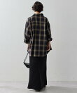 オンブレチェックシャツ