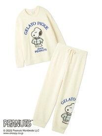 gelato pique 【PEANUTS】【ONLINE限定】【HOMME】オリジナルアート ジャガードプルオーバー&ロングパンツセット ジェラートピケ パンツ その他のパンツ ホワイト【送料無料】