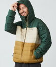 ビーンズ・ダウン・フード・ジャケット、カラーブロック 米国フィット・レギュラー