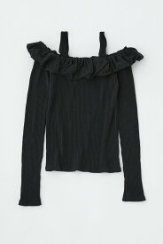 MOUSSY PUFF SHOULDER トップス マウジー トップス カットソー・Tシャツ ブラック ホワイト グレー【送料無料】