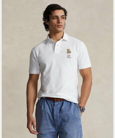 POLO RALPH LAUREN カスタム スリム フィット Polo ベア ポロシャツ ラルフローレン トップス ポロシャツ ホワイト【送料無料】