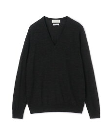 TOMORROWLAND MEN TOMORROWLAND tricot スーパーファインメリノウール Vネックプルオーバー S-WOOL トゥモローランド トップス ニット グレー ワインレッド グリーン ネイビー【送料無料】