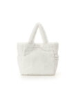 シフォンリボンファーハンドバッグ