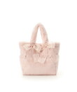 シフォンリボンファーハンドバッグ