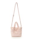 シフォンリボンファーハンドバッグ