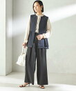 ダブル クロス レイヤード ペプラム ジレ(セレモニー対応可)