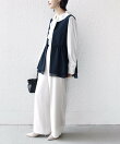 ダブル クロス レイヤード ペプラム ジレ(セレモニー対応可)