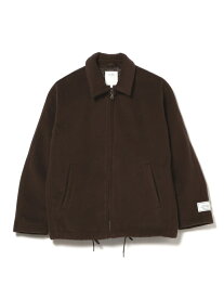 【SALE／50%OFF】B:MING by BEAMS B:MING by BEAMS / ハイブリットメルトン ジップ コーチジャケット ビームス アウトレット ジャケット・アウター ブルゾン・ジャンパー グレー ブラウン【送料無料】