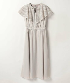 【SALE／50%OFF】LOULOU WILLOUGHBY 【LOULOU WILLOUGHBY】レースポプリンワンピース アルアバイル ワンピース・ドレス その他のワンピース・ドレス ブラック ベージュ【送料無料】