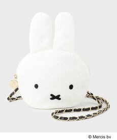 【SALE／30%OFF】OPAQUE.CLIP 【miffyコラボ】フェイス型2WAYキラキラミニショルダーバッグ オペークドットクリップ バッグ ショルダーバッグ ホワイト ブラック ベージュ