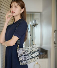 TOCCA 【美人百花掲載】【新色登場】FRILL POCHETTE ポシェット トッカ バッグ ショルダーバッグ ベージュ ブラウン ブラック ホワイト【送料無料】
