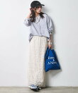 レースストレートロングスカート<大きいサイズ有>シックスタイル