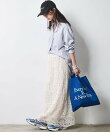 レースストレートロングスカート<大きいサイズ有>シックスタイル
