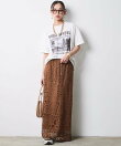 レースストレートロングスカート<大きいサイズ有>シックスタイル
