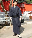粋浴衣5点セット【浴衣/ワンタッチ帯/下駄/扇子/巾着】