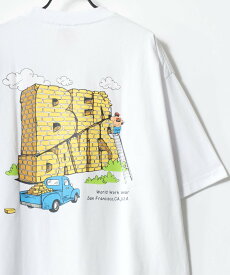 BEN DAVIS BEN DAVIS/(M)ロゴ バックプリント 半袖Tシャツ ラザル トップス カットソー・Tシャツ グレー ホワイト【送料無料】