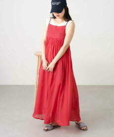 【SALE／10%OFF】CIAOPANIC TYPY 【india】ガーゼレースアメスリ見えキャミワンピース チャオパニックティピー ワンピース・ドレス その他のワンピース・ドレス ホワイト レッド カーキ ブラック【送料無料】