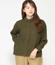 【SALE／50%OFF】kermu kermu/コットンキモウワークワイドシャツ ケルム トップス シャツ・ブラウス グレー ブラウン カーキグリーン