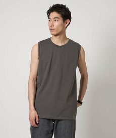 UNITED ARROWS green label relaxing ドライ ノースリーブ Tシャツ -吸水速乾- ユナイテッドアローズ グリーンレーベルリラクシング トップス カットソー・Tシャツ ブラック ホワイト グレー