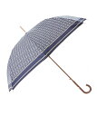DAKS DAKS/(W)雨傘 長傘 ツイルプリント バイカラー ムーンバット ファッション雑貨 傘・長傘 ブラック ネイビー レッド ベージュ【送料無料】